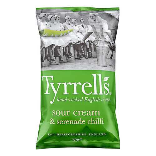 Чипсы картофельные TYRRELLS со вкусом сметаны и острого стручкового перца 150г в Ариант