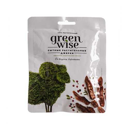 Растительные джерки вяленые Greenwise вкус Баранина 36г Россия в Ариант