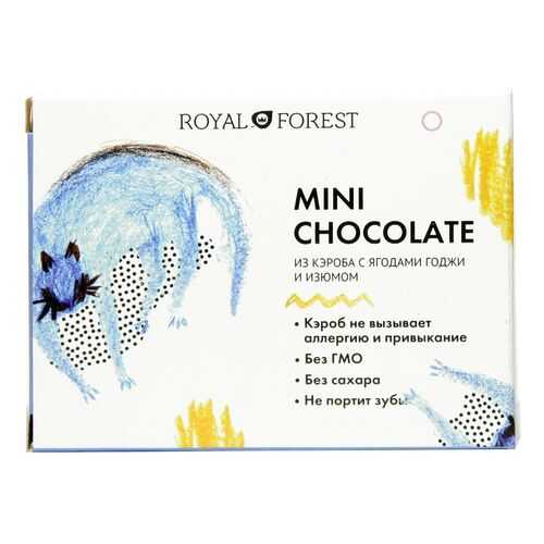 Шоколад Royal Forest из кэроба с ягодами годжи и изюмом 30г в Ариант