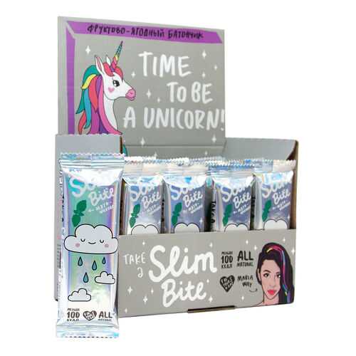 Батончик Фруктово-ягодный Bite Slim Unicorn Апельсин 30 штук по 30 гр в Ариант