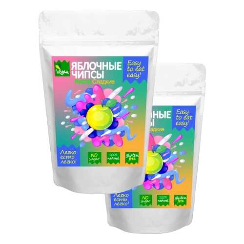 Чипсы фруктовые Easy to eat easy натуральные кисло-сладкие яблочные 2 шт 60 г в Ариант