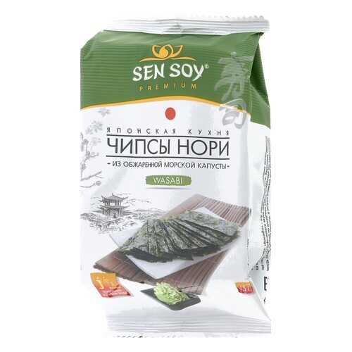 Чипсы нори wasabi Sen Soy из морской капусты 4.5 г в Ариант