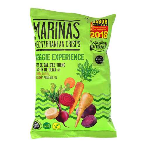 Чипсы овощные Marinas Veggie Experience с оливковым маслом без глютена 100 г в Ариант