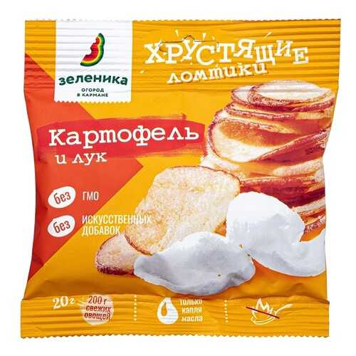 Ломтики овощные Зеленика хрустящие из картофеля с луком в Ариант
