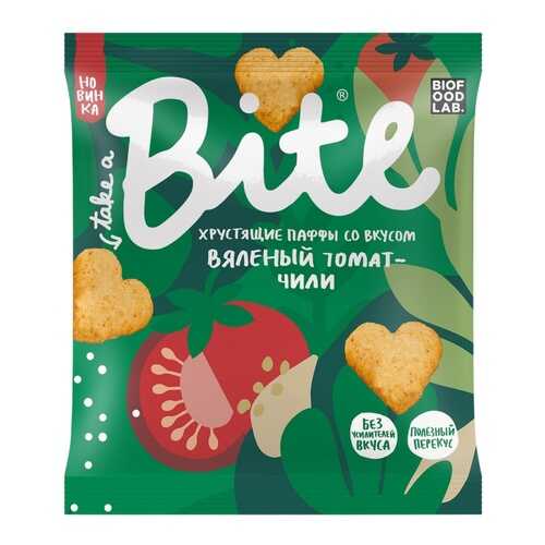 Мультизлаковые фигурки Take a Bite Паффы со вкусом Вяленый томат-чили, 30 гр в Ариант