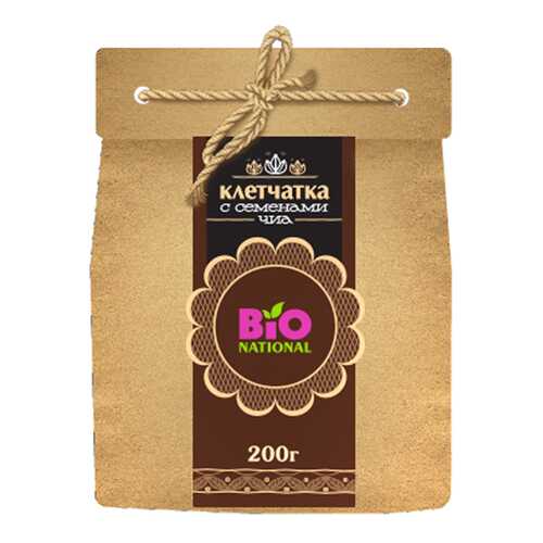 Клетчатка Bio National с семенами чиа в эко-упаковке 200 г в Ариант