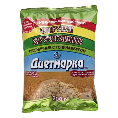 Отруби пшеничные ДиетМарка хрустящие с топинамбуром 200 г в Ариант