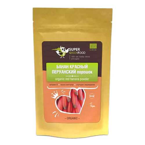 Банан красный Super Green Food перуанский 100 г в Ариант