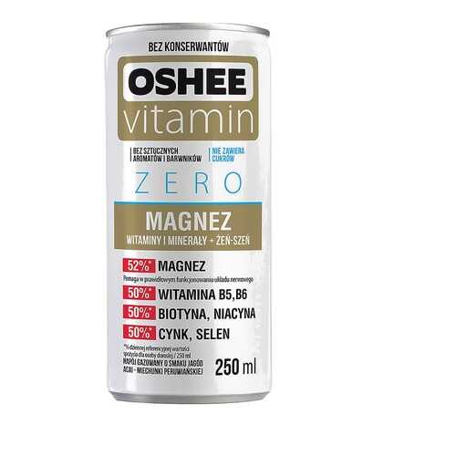 Напиток газированный без сахара Oshee Zero со вкусом ягод акаи 250 мл ж/б Польша в Ариант