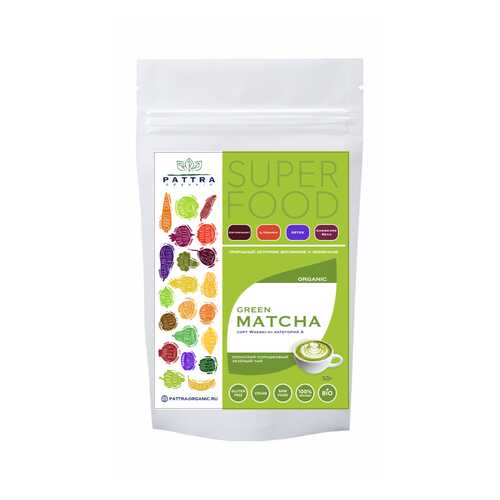 Зеленый матча Pattra Organic японский высокогорный чай сорт wakaki-hi 50 г в Ариант