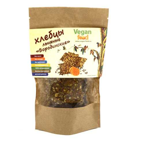 Хлебцы льняные Vegan-food бородинские 100 г в Ариант