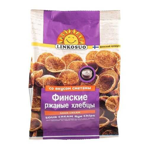 Хлебцы ржаные Linkosuo финские со вкусом сметаны 120 г в Ариант