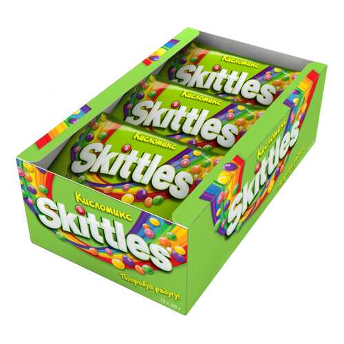 Драже Skittles кисломикс 38 г 12 штук в Ариант