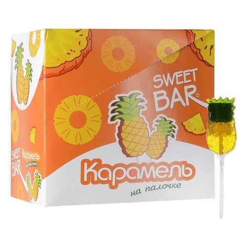 Карамель на палочке Sweet Bar в форме ананаса 15 шт в Ариант