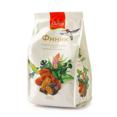Конфеты Виваль Финик в шоколадной глазури со вкусом ирландских сливок 200г в Ариант