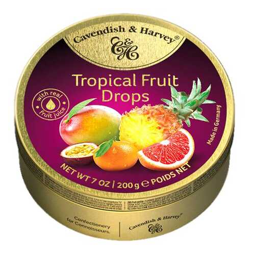 Леденцы Cavendish&Harvey tropical fruit с фруктовым соком 200 г в Ариант
