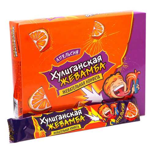 Жевательная конфета Хулиганская жевамба апельсин в Ариант
