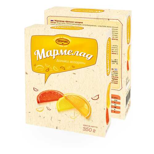 Мармелад дольки ассорти 350г в Ариант