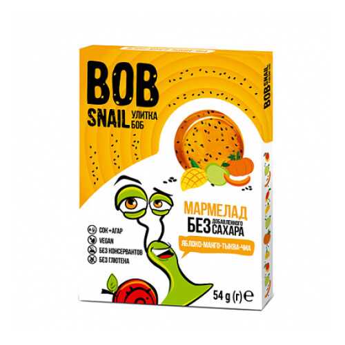 Мармелад фруктово-овощной Яблоко, манго, тыква, чиа Bob Snail 54 г в Ариант