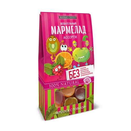 Мармелад Живые снеки Ассорти, 70г. в Ариант