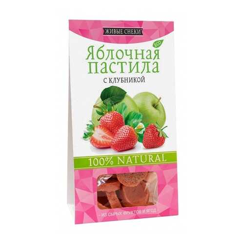 Пастила Живые снеки яблочная с клубникой 35 г в Ариант