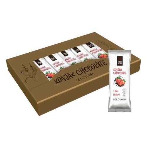 Шоколад без сахара KONJAK CHOCOLATE Клубничный, кор. 10 шт. в Ариант