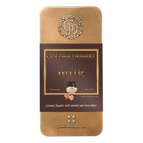 Шоколад Golden Dessert Milk молочный Ликёр Сливочный с карамелью и какао-бобами 100 г в Ариант
