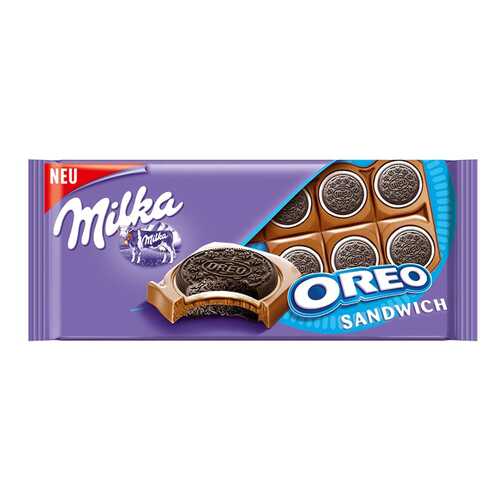 Шоколад Milka oreo sandwich 92 г в Ариант