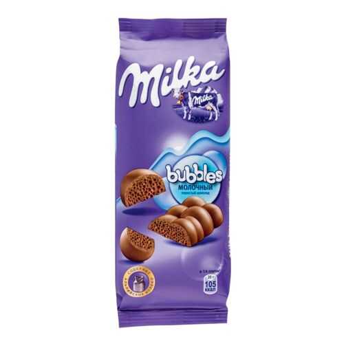 Шоколад молочный пористый Milka bubbles 80 г в Ариант