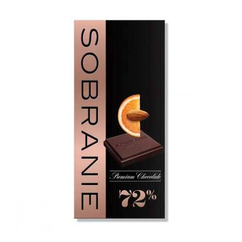 Шоколад Sobranie Горький, с апельсином и орехами, 90 гр в Ариант