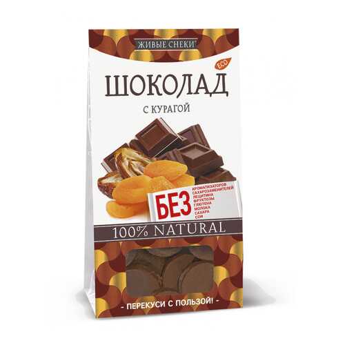 Шоколад Живые снеки с курагой 4*100 г в Ариант