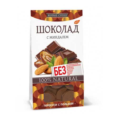 Шоколад Живые снеки с миндалем 100 г в Ариант