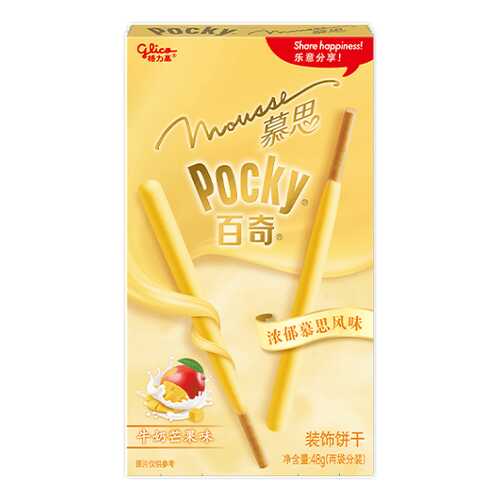 Палочки Glico Pocky со вкусом сливочное манго 48 г в Ариант