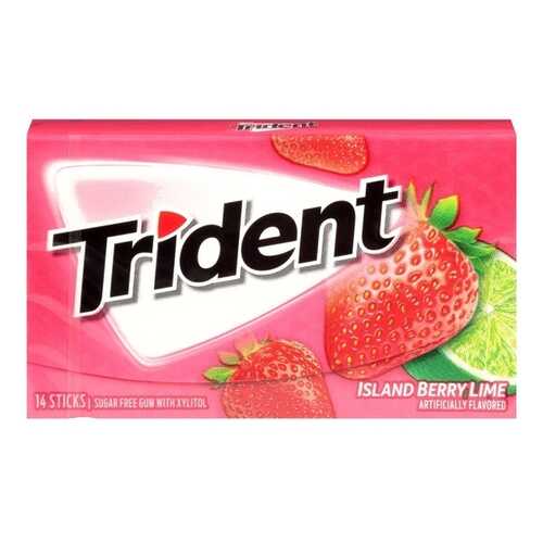 Жевательная резинка TRIDENT Клубника, Лайм 14 пластинок (США) в Ариант