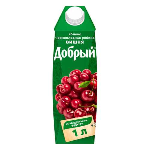 Нектар Добрый яблоко-вишня-черноплодная рябина 1 л в Ариант