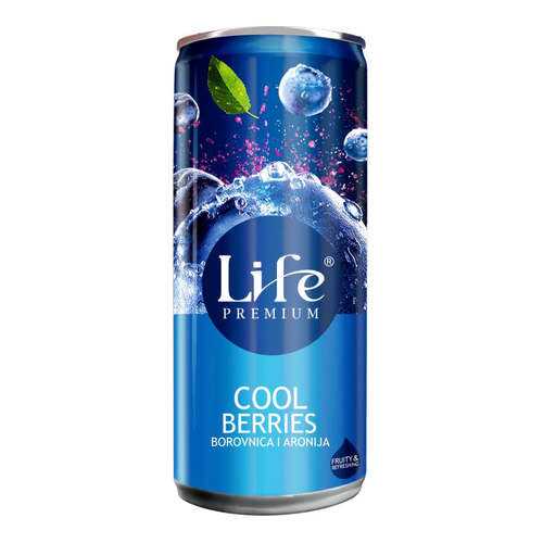Сок черники и аронии Life Premium Спелая ягода 0.25 л в Ариант