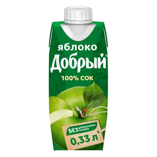 Сок Добрый яблочный 100% 0.33 л в Ариант